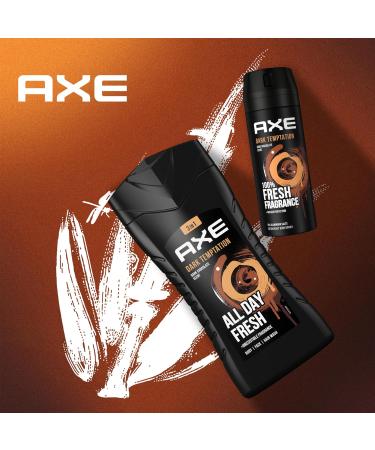 AX 3-in-1 Shower Gel & Shampoo - Dark Textation | All-Day Fresh Fragrance | Dermatologically Tested | 6 x 250 ml | International Shipping - Buy Online on GoSupps.com