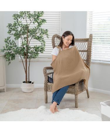 Comfy Cubs Cedar Muslin Nursing Cover - Soft & Breathable Cotton Breastfeeding Apron for Mom - Buy Online on GoSupps.com