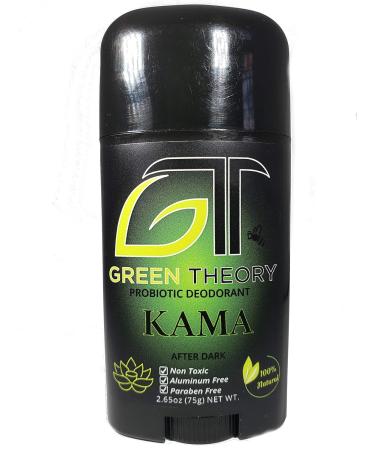 Green Theory Kama Natural Deodorant - Probiotic Aluminum-Free Non-Toxic Mens Cologne Scent - 2.65oz Solid Deodorant for All-Day Freshness - Buy Online on GoSupps.com