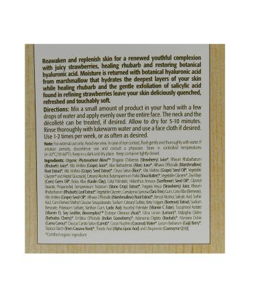 Eminence Organic Skincare Strawberry Rhubarb Masque | Vegan Hyaluronic Acid | 2 oz - International Shipping Available - Buy Online on GoSupps.com