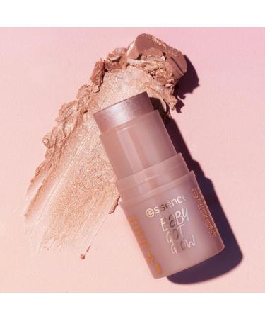 Essence Cosmetics Baby Got Glow Highlighter Stick Illuminateur R sultat Instantan Brillant Luminescent Chatoyant (5.5g) Rosy Glaze - Buy Online on GoSupps.com