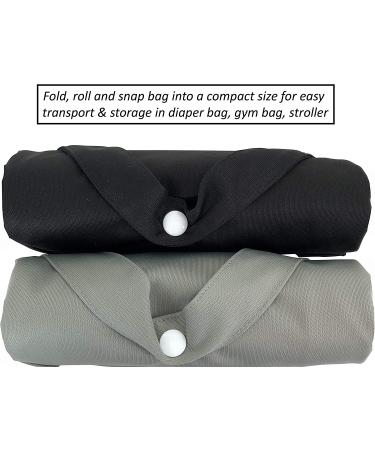 Wet Bag for Baby and Swimsuit - Water & Odor Resistant Diaper Bag Wet Dry Bag - Black & Gray - Buy Online on GoSupps.com
