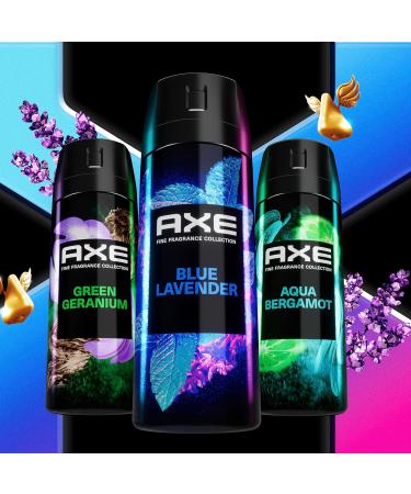 AXE Fine Fragrance Collection Blue Lavender Deodorant Spray for Men - 72H Odor Protection & Freshness with Lavender Mint & Amber - 4 oz - Buy Online on GoSupps.com