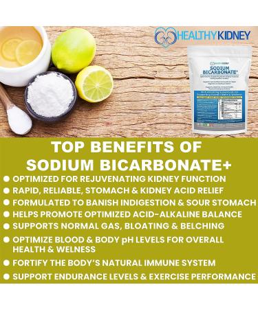 Alkaline Sodium Bicarbonate Supplement 1.5 LB - Kidney Support, Stomach Acid Neutralizer, Immune Antacid - Buy Online on GoSupps.com