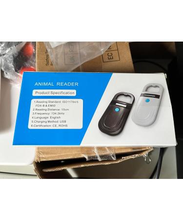 TERA PET Microchip Reader Scanner - RFID Portable Animal Chip ID Scanner for Dogs Cats Pigs | OLED Display Rechargeable Pet Tag Scanner - ISO 11784/11785 FDX-B Emid Blue Taste - Buy Online on GoSupps.com