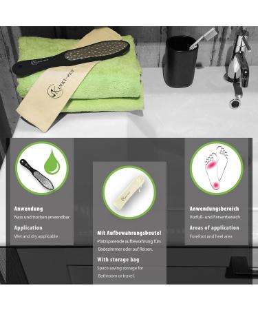 KINKY-PED Double-Sided Stainless Steel Foot File - Coarse & Fine Sides for Smooth Feet | International Shipping Available - Buy Online on GoSupps.com