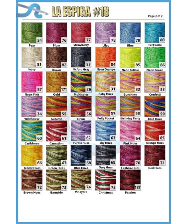 Espiga No.18 - 100% Nylon Omega String Cord for Knitting and Crochet | 01 White - Buy Online on GoSupps.com