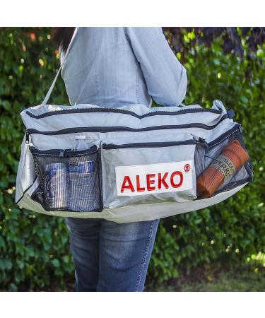 ALEKO Inflatable Boat Seat Cushion with Waterproof Under Seat Bag - Gray Polyester 320 - Buy Online on GoSupps.com