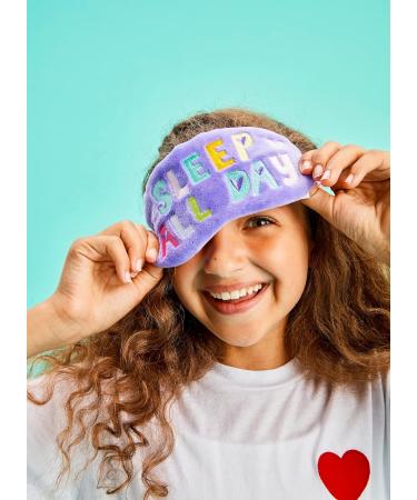 Girls Satin-Lined Silky Fleece Sleep Mask - Fun & Colorful Design for All-Day Sleep - Buy Online on GoSupps.com