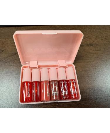 6 Colors Lip Tint Stain Set Mini Liquid Lipstick Waterproof & Long-Lasting Korean Lip and Cheek Tint | Vivid Color & High Pigment - Buy Online on GoSupps.com