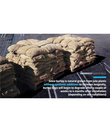 Burlap Sandbags 14 x 26 - 50lb Weight Capacity (5 Pack) | Flood Barrier, Tent Sandbags | Sandbaggy - Buy Online on GoSupps.com