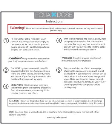 Equadose Hear Ear Wax Remover: Ear Irrigation & Cleaning Kit - Buy Online on GoSupps.com