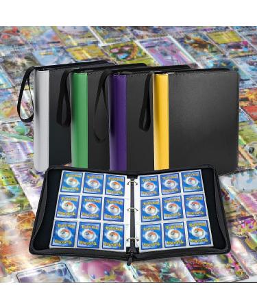 CLOVERCAT Waterproof Trading Card Binder - 720 Double-Sided Pocket Album for Pokmon, Yugioh, MTG and Other TCG - Expandable Display Holder (Dark Blue Edge, Black) - Buy Online on GoSupps.com