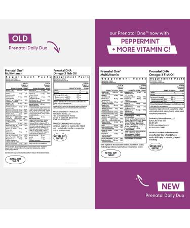 Rainbow Light Prenatal Daily Duo - Prenatal Multivitamin & DHA Softgels, 30 Tablets + 30 Softgels, 2-Pack - Buy Online on GoSupps.com