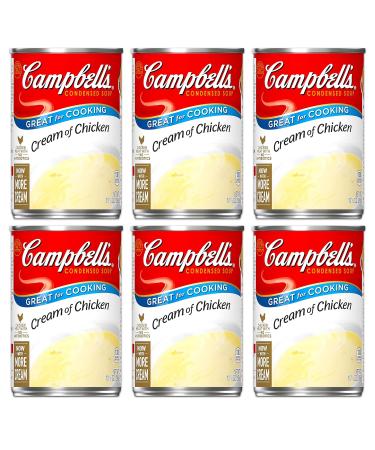 Campbell's, Condensed Cream of Chicken Soup, 10.5oz Can (Pack of 6)