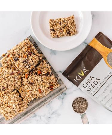 Kiva Organic Raw Chia Seeds 16 oz. Bag - USDA Organic, Non-GMO, Gluten-Free, Vegan | Omega 3, Protein, Fiber-Rich Plant-Based Superfood - Buy Online on GoSupps.com
