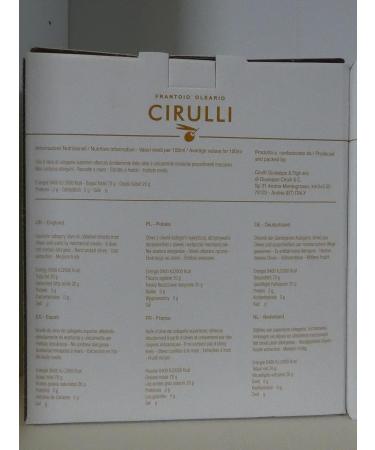Cirulli Italian Extra Virgin Olive Oil Cold Extracted Bag in Box EVO (5 Liters) - Buy Online on GoSupps.com