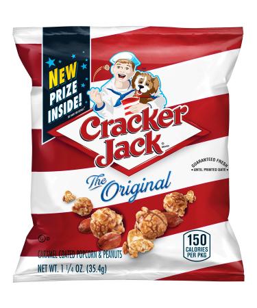 Cracker Jack Original Caramel Coated Popcorn & Peanutsm , 1.25 Ounce (Pack of 30) Cracker Jack 1.25 Ounce (Pack of 30)