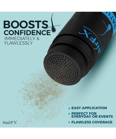 HairFX Hair Perfecting 2-in-1 Kit (DARK BROWN) - Instant Hair Thickening Fibers & Spray Pump for Women & Men - Buy Online on GoSupps.com