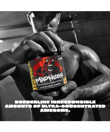 MUTANT Madness | Ultra-Concentrated Pre-Workout | Pump booster | 360mg Caffeine, 4g Pump & Performance Blend, Beta-Alanine, Energy & Focus | 30 Serving | Fruit Punch - Buy Online on GoSupps.com