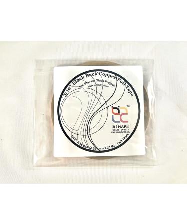 7/32 inch Copper Foil for Stained Glass by BiNARi Glass Studio (3/16 - Black)