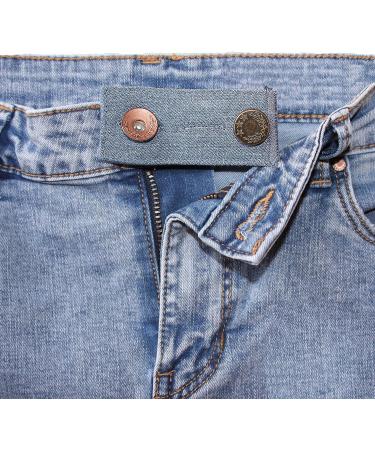 ZEFFFKA Denim Waist Extender Buttons 4 pcs Assorted Colors for Jeans & Skirts - Buy Online on GoSupps.com