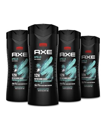 AXE Antiperspirant Deodorant for Men Phoenix 4PK 48H Sweat & Body Wash Apollo 4 Count for Long Lasting Freshness Sage & Cedarwood Men's Body Wash with Odor-Busting Prebiotics 16 oz - Buy Online on GoSupps.com