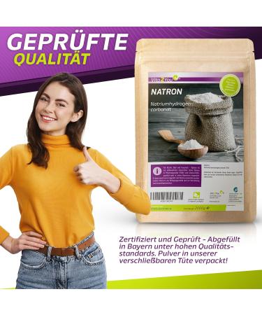 Vita2you Natron Powder 2000g - Premium Baking Powder | Food Grade Sodium Bicarbonate | Buy 2kg Backsoda Online - Buy Online on GoSupps.com