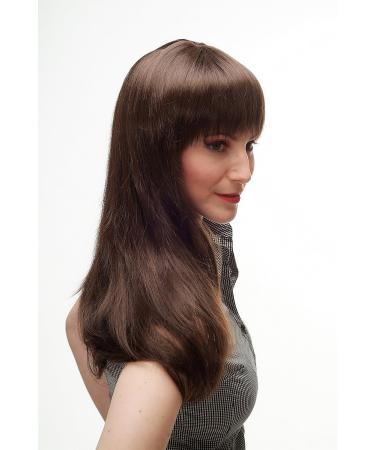 WIG ME UP 3413-6 Brown Long Straight Wig with Prominent Wide Bangs - Perfect for Stylish Looks - Buy Online on GoSupps.com