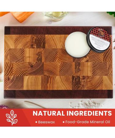 Cutting Board Cream by Beaver Wood Care - Food Grade Mineral Oil & Beeswax Blend for Wood Polish & Wax - 120ml/4oz | Best Care for Butcher Block & Wooden Utensils - Buy Online on GoSupps.com