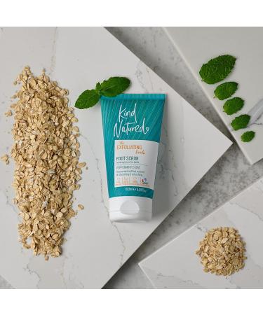 KIND NATURED Peppermint & Oat Exfoliating Foot Scrub 150ml - Invigorating Foot Scrub for Smooth, Soft Feet - Buy Online on GoSupps.com