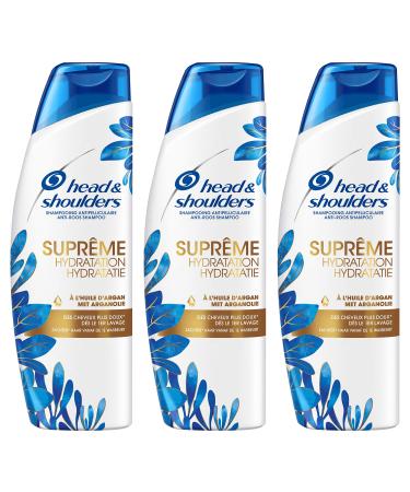 Head & Shoulders, Anti-Dandruff Shampoo, Supreme Hydration, for Dry Hair, with Argan Oil, 3x250 ml pack