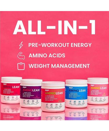 AminoLean Pre Workout Powder - Amino Energy & Weight Management with BCAA & Natural Caffeine - Preworkout Boost for Men & Women - Fruit Punch Flavor - 30 Servings - Buy Online on GoSupps.com