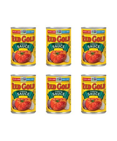 Red Gold Tomato Sauce, Vine-Ripened Tomatoes, Kosher and Gluten Free, 15 Ounce Cans, 6-Pack 8 Ounce (Pack of 6) 15oz Cans