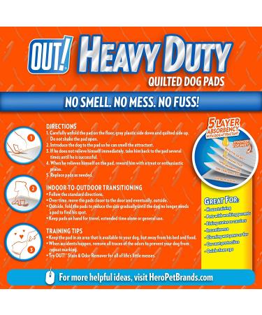 OUT! Heavy Duty XXL Dog Pads - 30 Absorbent Pet Training Pads | 26 x 30 Inches - Buy Online on GoSupps.com