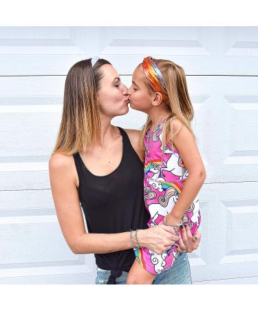 FROG SAC 6 PCS Mermaid Knotted Headbands for Girls - Kids Hair Accessory Set with Criss Cross Tie Dye Design - Perfect for Parties and Gifts! - Buy Online on GoSupps.com