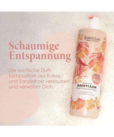 Jean & Len Exotic Bath Foam - Nourishing Coconut & Sandalwood | Vegan Paraben-Free | 400ml - Buy Online on GoSupps.com