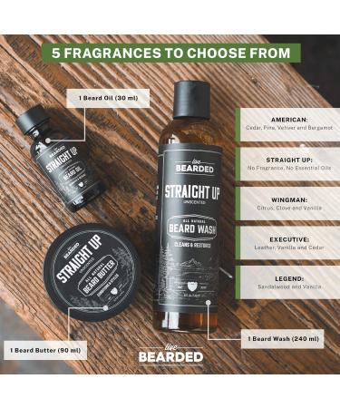 Live Bearded 3-Step Beard Grooming Kit - All-Natural Wash Oil & Butter for Beard Growth - Made in USA - Buy Online on GoSupps.com