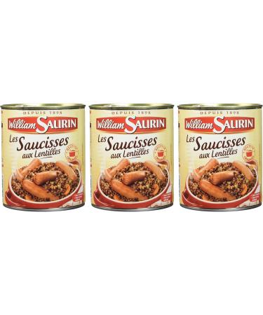 William Saurin Lentil Sausages Box 840 g - Pack of 3 - Buy Online on GoSupps.com