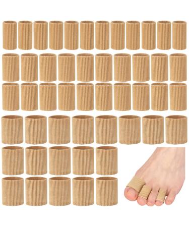 Toe Sleeve Protectors Toe Cushion Tube Soft Gel Corn Pads Protectors, 42PCS Toe Spacers for Bunion, Hammer Toe, Cushions Corns, Blisters, Calluses on Toes, Fingers, Feet, YEAJOIN (3 Size)