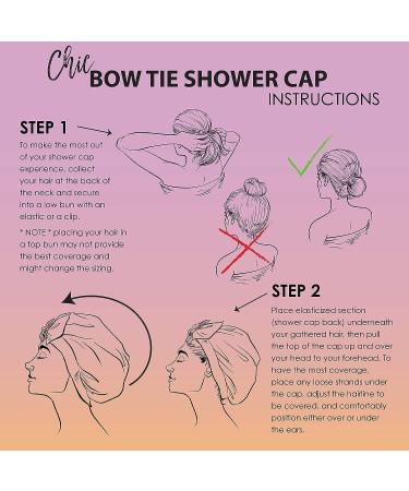 Waterproof Reusable Large Shower Cap for Women with Long Hair - Cute Palm Leaf Design - Buy Online on GoSupps.com