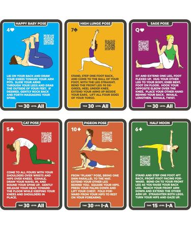 Stack 52 Yoga Practice Cards - Essential Guide for Beginners to Advanced Poses & Asanas with Video Instructions by Certified Teacher - International Shipping - Buy Online on GoSupps.com