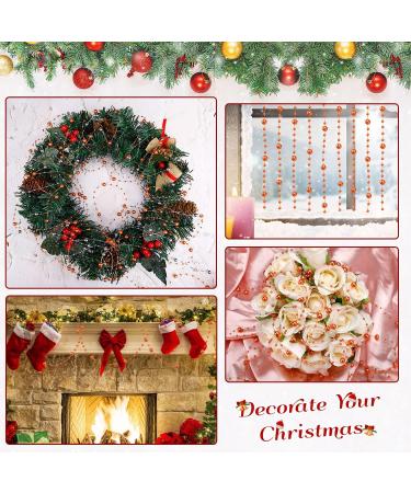Pumpkin Beads Garland - 99 Feet Christmas Tree Decoration for Holiday Party DIY Crafts - Buy Online on GoSupps.com