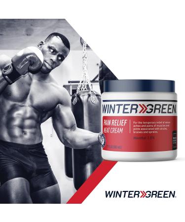 Wintergreen Heat Cream - Fast-Acting Muscle Rub with Wintergreen Oil & Menthol | 17 fl oz - Shop Internationally - Buy Online on GoSupps.com