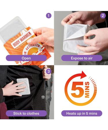 Bramble 40 Air-Activated Warm Paving Heat Pads for Back Legs Arms & Shoulders - Ideal for Sports Outdoor Activities Hiking Golf & Football Spectators | Up to 8 Hours of Warmth - Buy Online on GoSupps.com