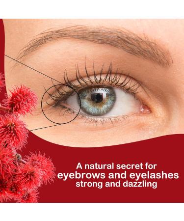 Pure Castor Oil Hair Growth Serum EyeLashes Grow Dry Hair Repair Oil Beard Growth Oil Scalp Oil Nail Health Organic Natural Cold Pressed Ricin Oil 100 ml - Buy Online on GoSupps.com