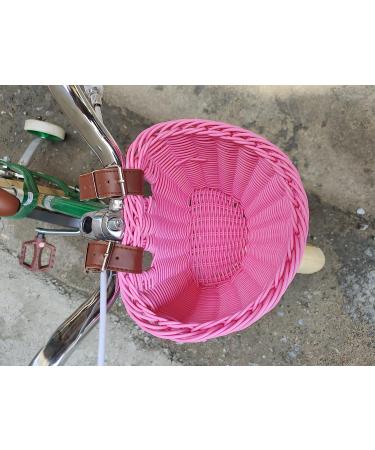 Kids Bike Basket Set with Unicorn Necklace, Bell, Streamers & Stickers - Pink Bicycle Decoration Accessories - Buy Online on GoSupps.com