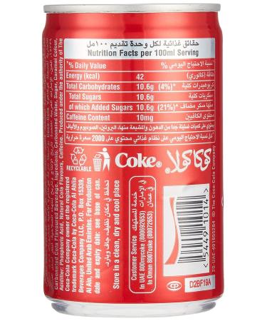 Buy Coca Cola Mini Doses 24x150ml - International Shipping Available | Refreshing Soft Drink - Buy Online on GoSupps.com