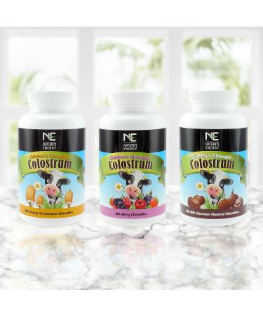 Nature's Energy Children's Colostrum Supplement Tablets - Orange Creamsicle Flavor - Buy Online on GoSupps.com