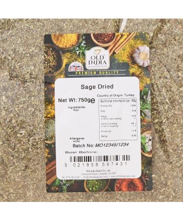 Old India Sage Dried 750g - Premium Quality Herb for Culinary Delights | 1 Pack - Buy Online on GoSupps.com